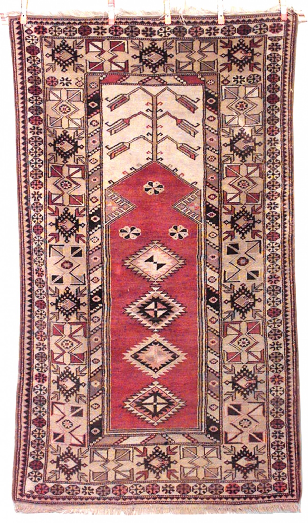 Persian wool prayer rug