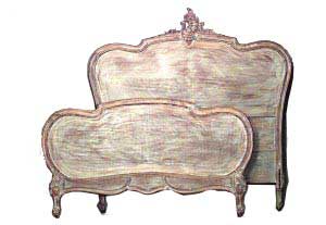 French Louis Xv Provincial Bleached Full Bed