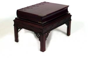 Table end side table english chinese chippendale mahogany 052900