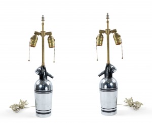 English art deco bakelite syphon lamps