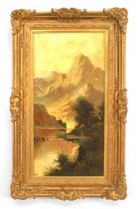 English victorian landscape of mountains and stream 4