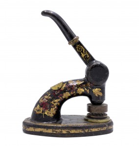 English victorian ebonized seal presser 1