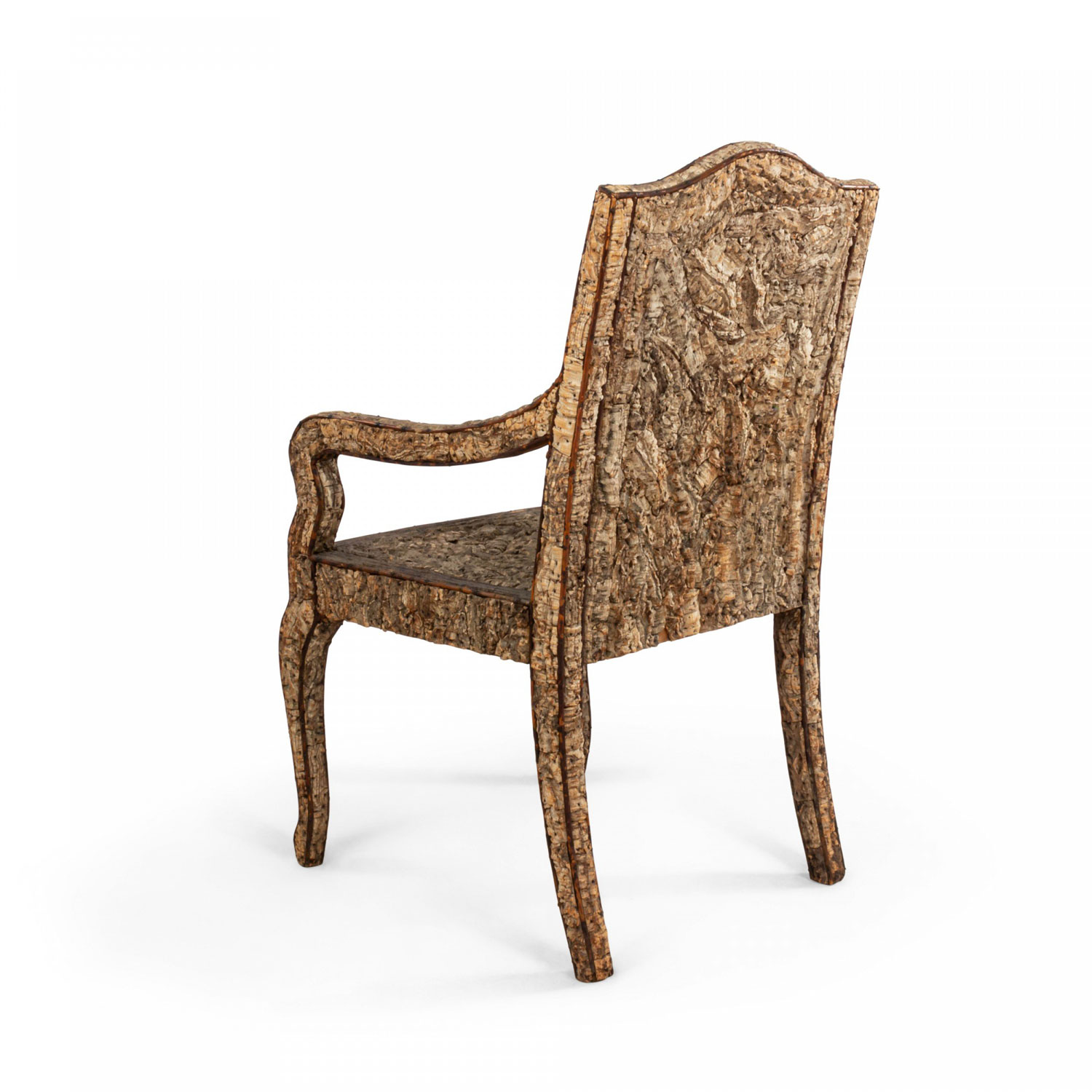 Neoclassic cork twig arm chair 1