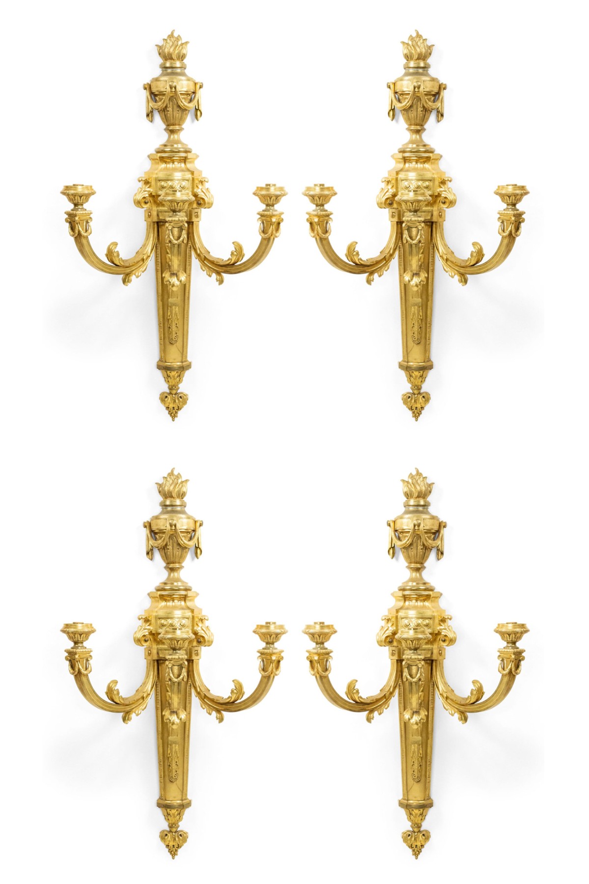 Lighting sconces french louis xvi bronze dore 054741 1