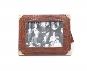 English brown crocodile picture frame
