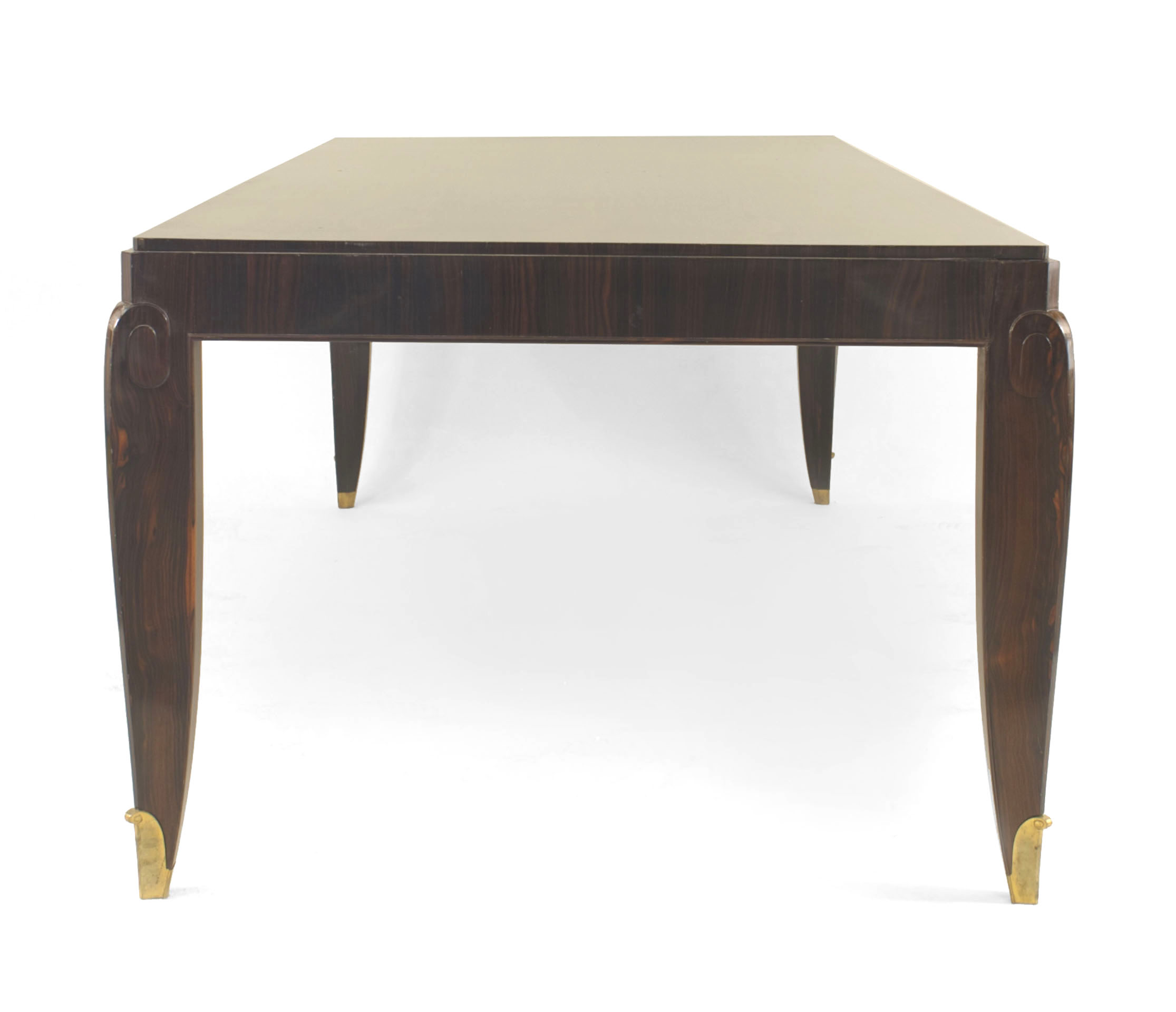 French art deco palisander wood dining table