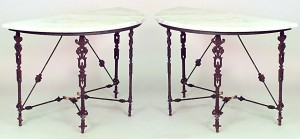 Table console table outdoor victorian wrought iron 057561