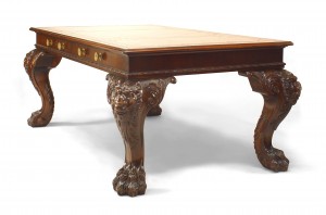English irish georgian mahogany table desk 1