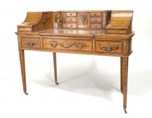 English adam satinwood carlton house desk