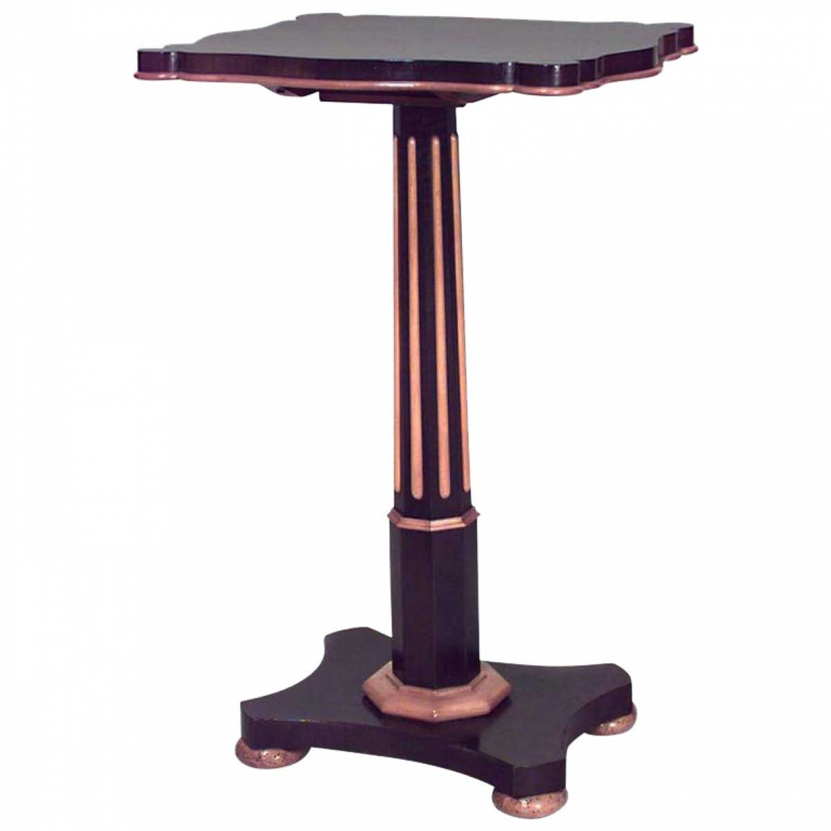 Continental baltic rosewood and satinwood end table