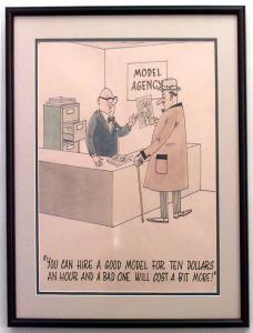 Paintings art cartoon mid century american watercolor 058806 1