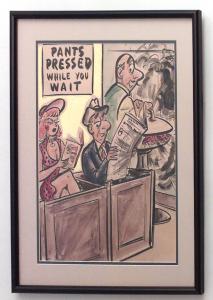 Paintings art cartoon mid century american watercolor 058815 1