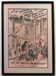 Paintings art cartoon mid century american watercolor 058821a