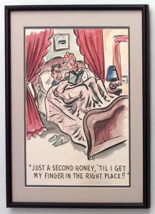 Paintings art cartoon mid century american watercolor 058822 1