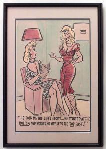 Paintings art cartoon mid century american watercolor 058831 1