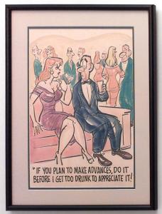 Paintings art cartoon mid century american watercolor 058834 1