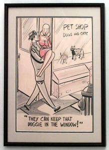 Paintings art cartoon mid century american watercolor 058837a 1