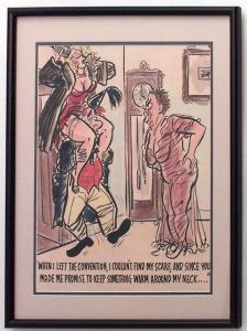 Paintings art cartoon mid century american watercolor 058838 1