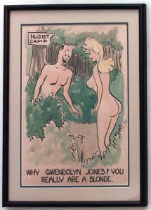 Paintings art cartoon mid century american watercolor 058848