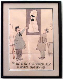 Paintings art cartoon mid century american watercolor 058867 1