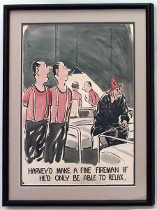 Paintings art cartoon mid century american watercolor 058868 1