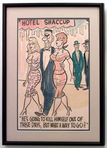 Paintings art cartoon mid century american watercolor 058875 1