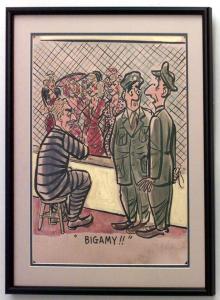 Paintings art cartoon mid century american watercolor 058881 1