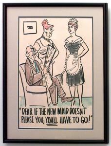 Paintings art cartoon mid century american watercolor 058883 1