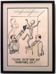 Paintings art cartoon mid century american watercolor 058892 1