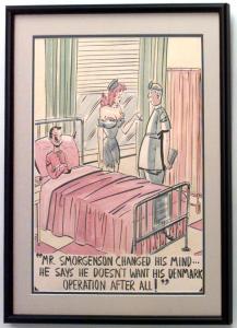 Paintings art cartoon mid century american watercolor 058894 1