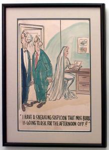 Paintings art cartoon mid century american watercolor 058901 1