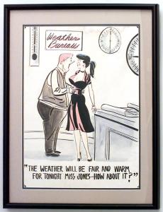 Paintings art cartoon mid century american watercolor 058908 1