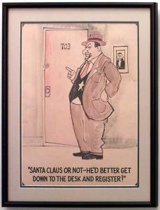 Paintings art cartoon mid century american watercolor 058936 1