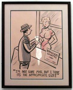 Paintings art cartoon mid century american watercolor 058950 1