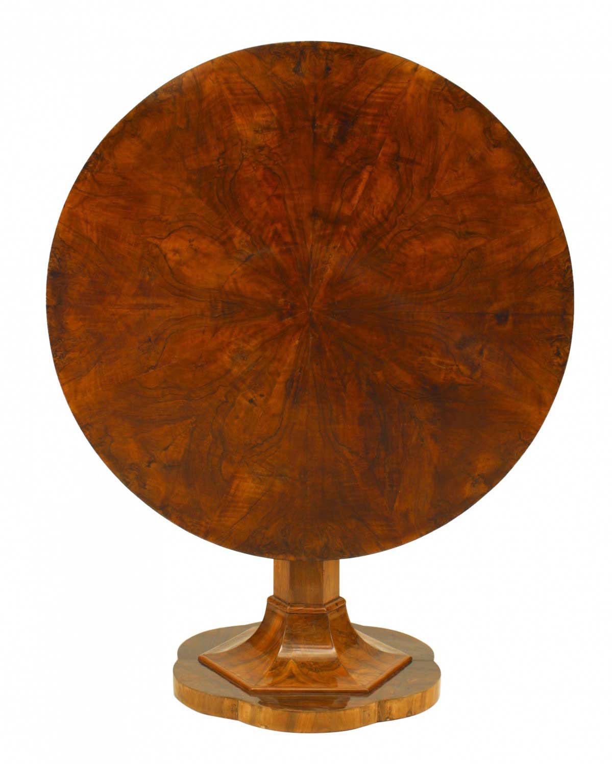 Austrian biedermeier walnut center table 4