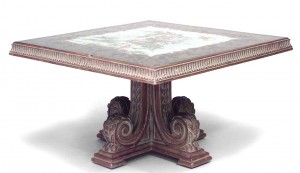 Italian mirrored chinoiserie coffee table
