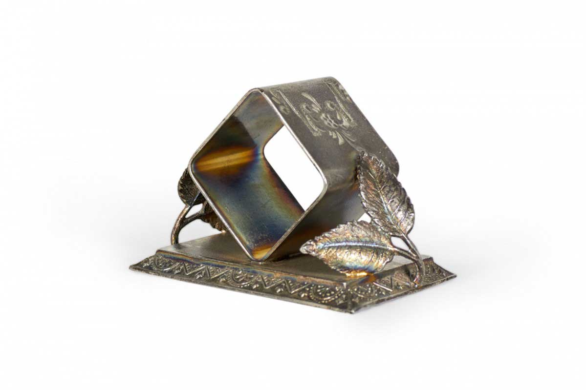 English victorian silver plate napkin ring 5