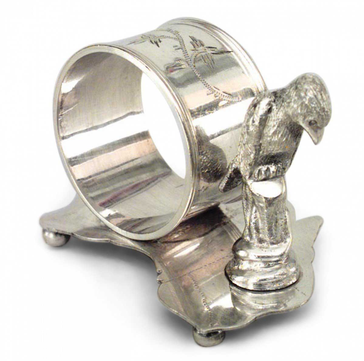 English victorian silver plate napkin ring 6