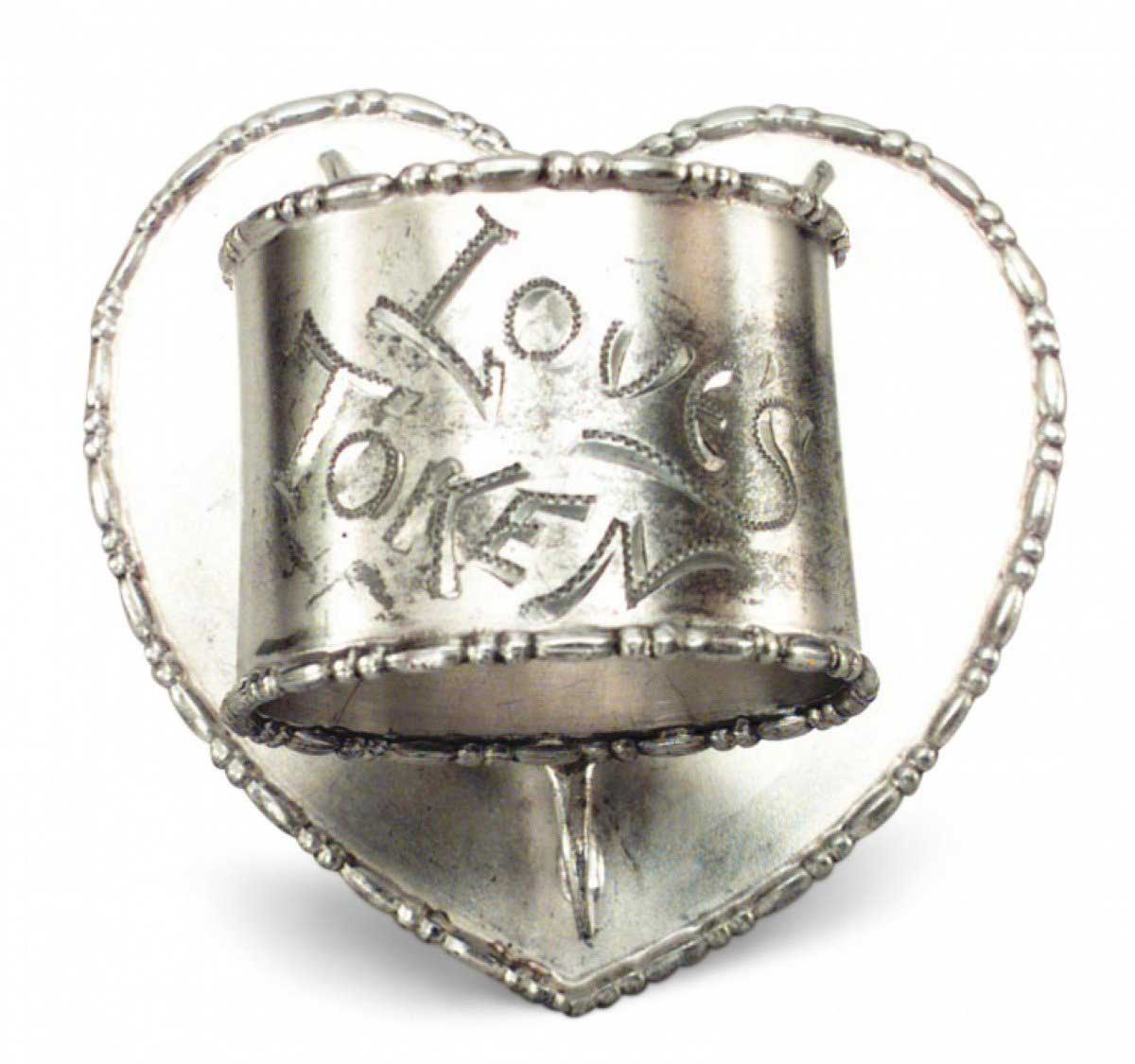 English victorian silver plate napkin ring 8