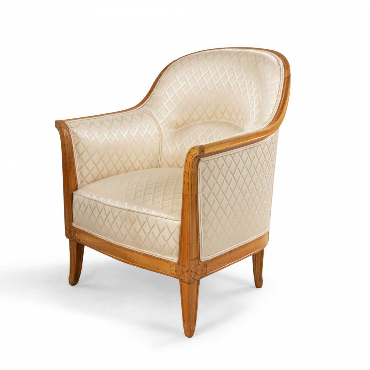 French art deco bergere arm chair