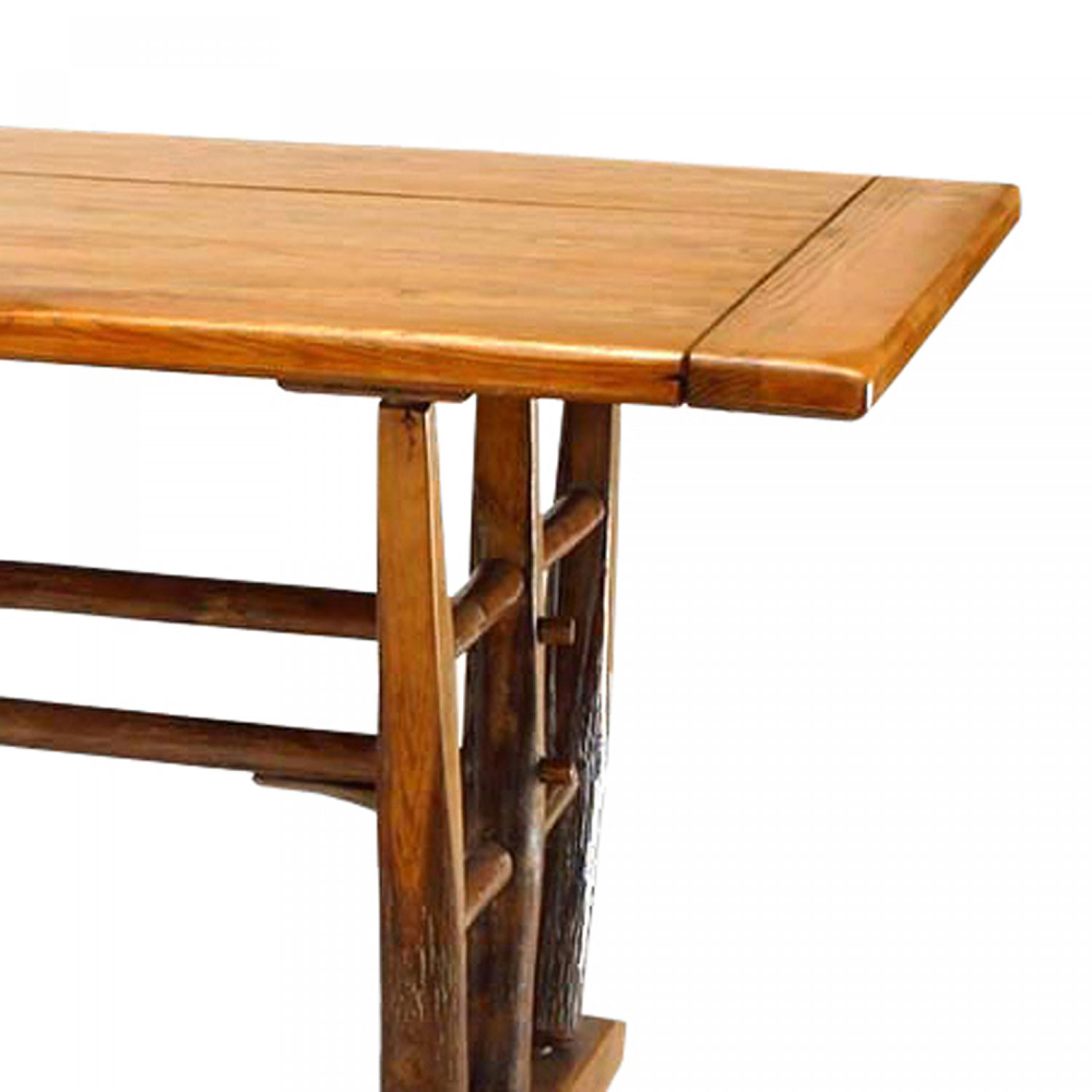 Rustic old hickory dining table