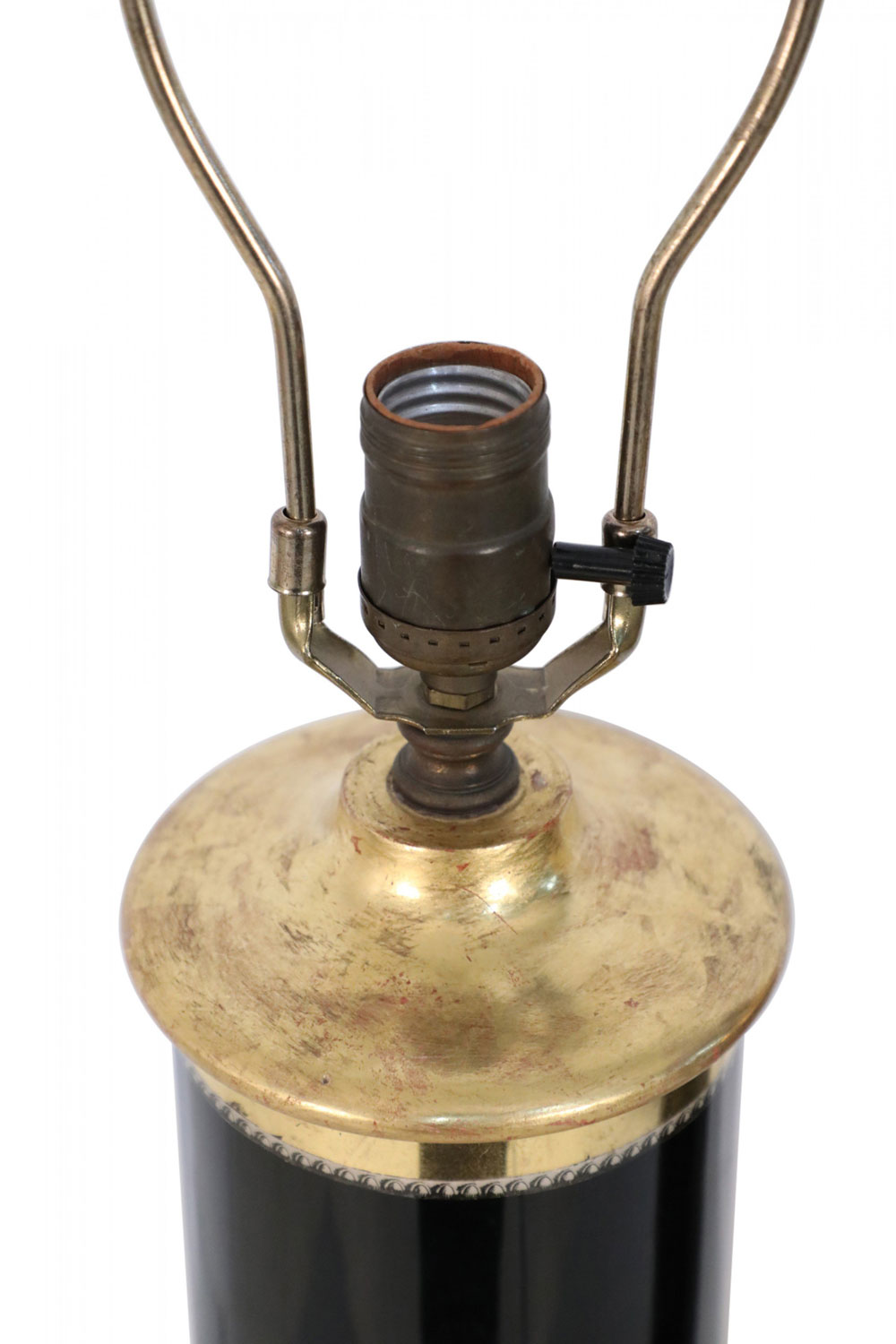 Italian mid century eglomise glass table lamps 1