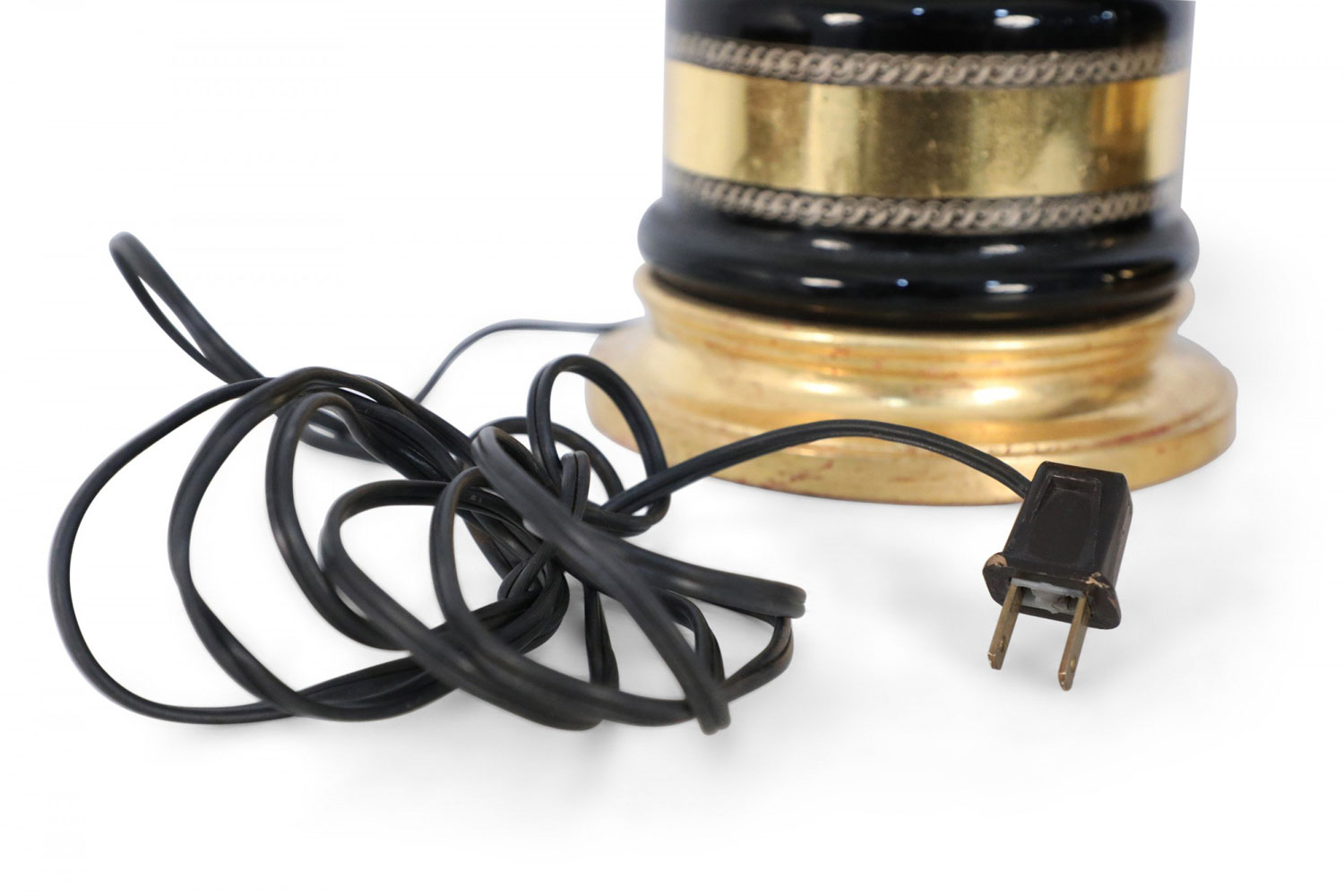 Italian mid century eglomise glass table lamps 1