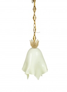 Italian venetian murano green glass lanterns 1