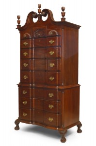 American chippendale mahogany chest