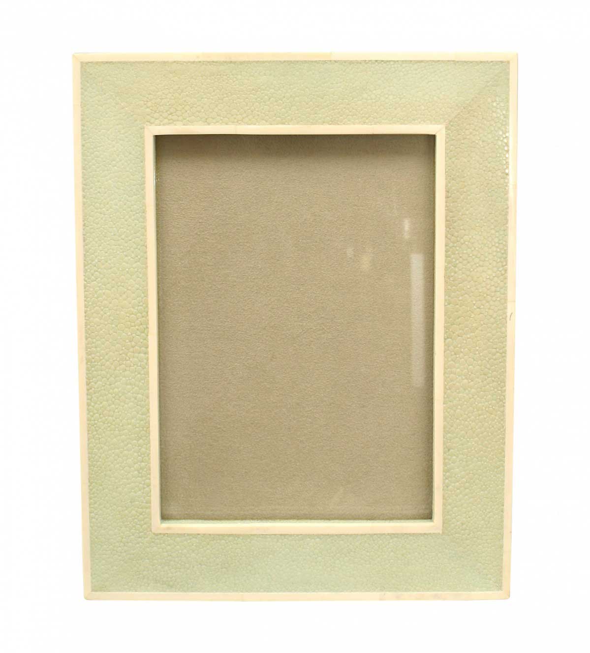 French art deco green shagreen picture frame