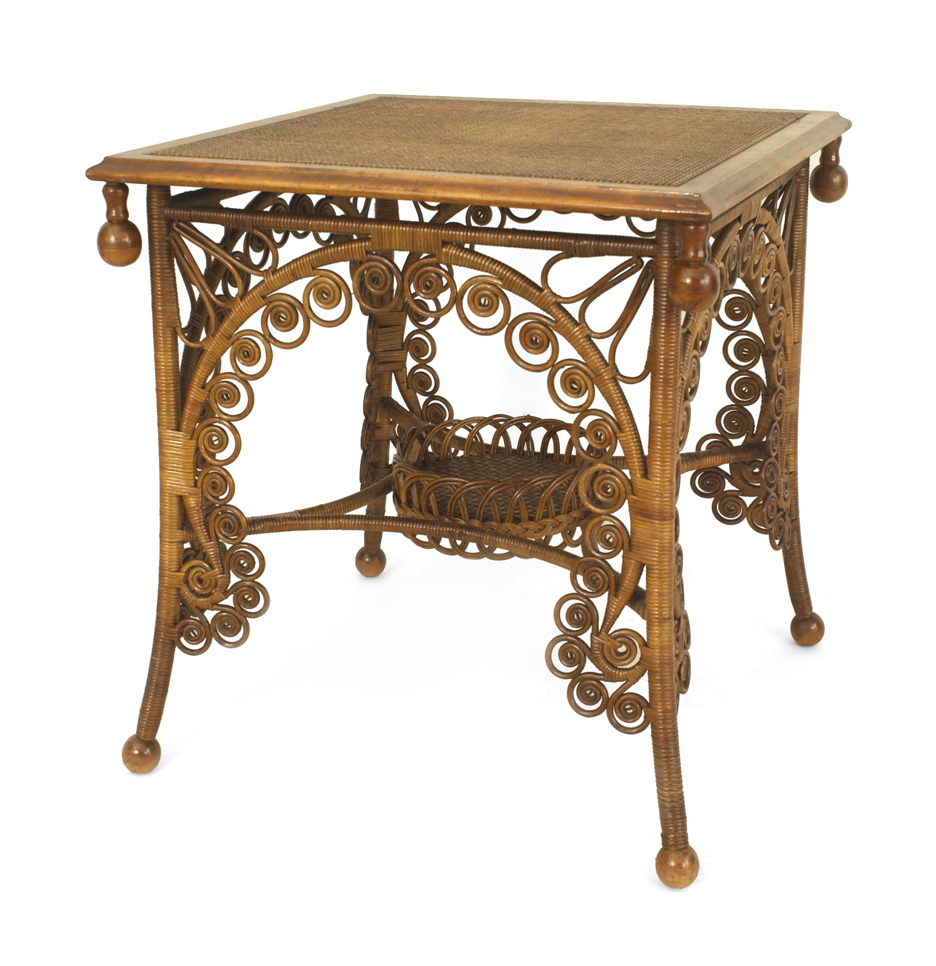 Victorian End Table American Victorian Natural Wicker End Table Victorian End Table American Victorian Natural Wicker End Table