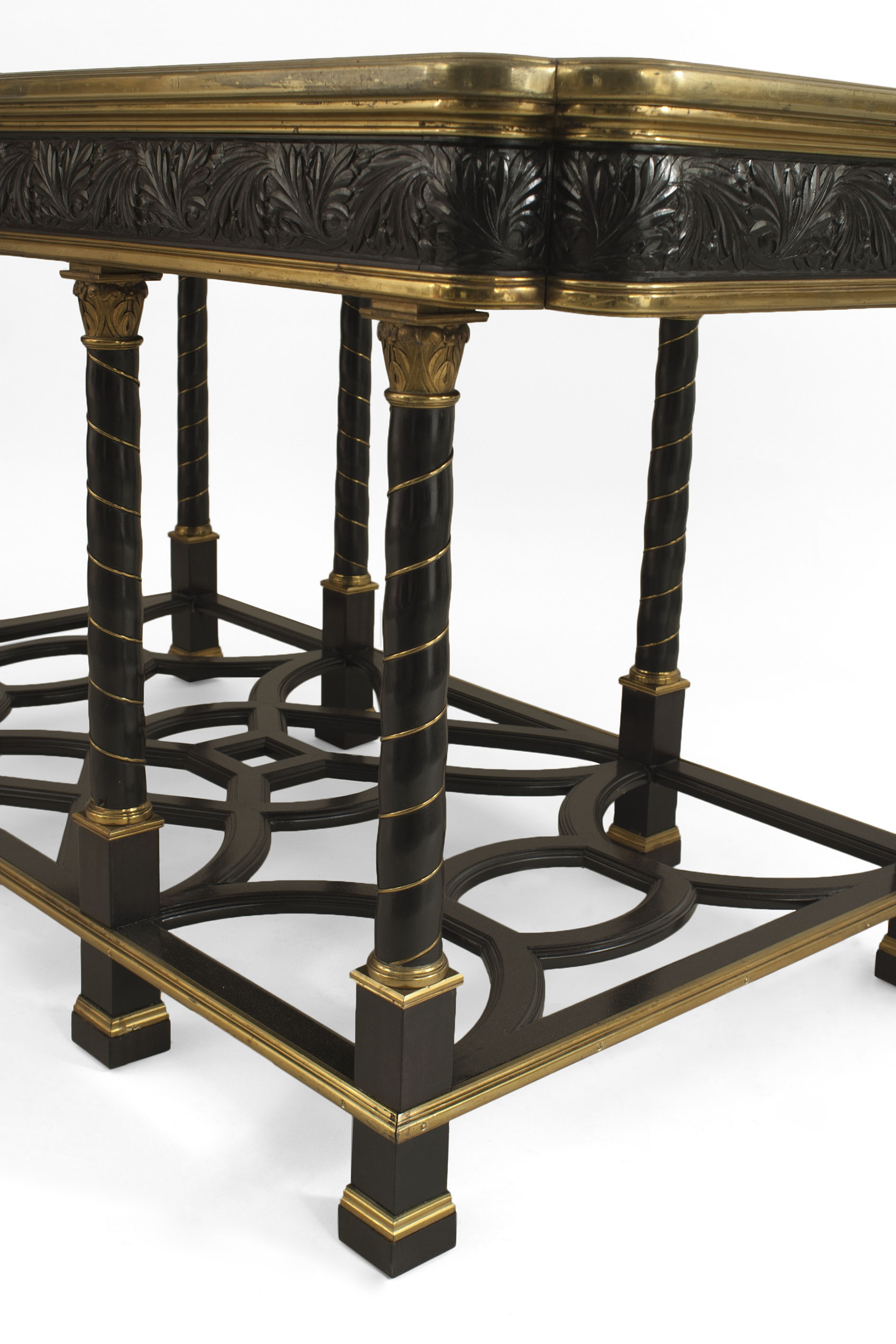 French victorian ebony center table