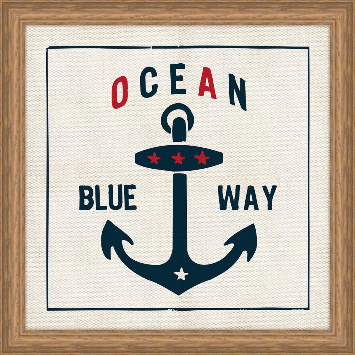 Ocean blue way art print