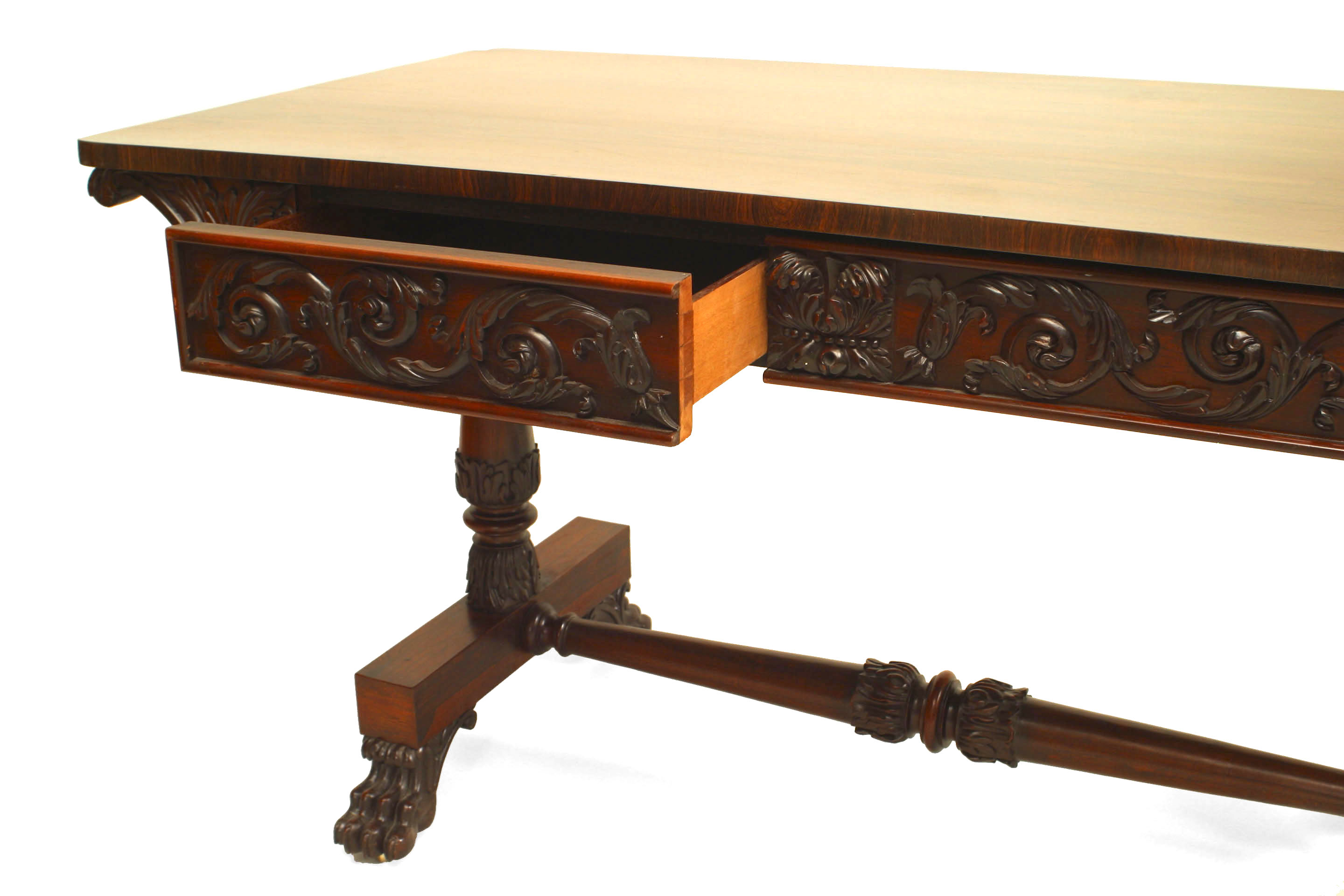English william iv rosewood davenport table